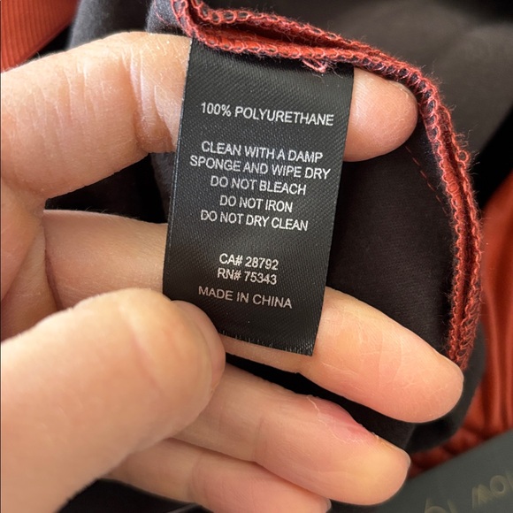 NEW HOUSE OF HARLOW 1960 Orange Pleated Faux Leather Skirt Size XS - Picture 6 of 6